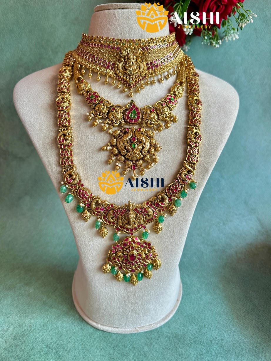 Temple Talle Jewellery Set-BS149