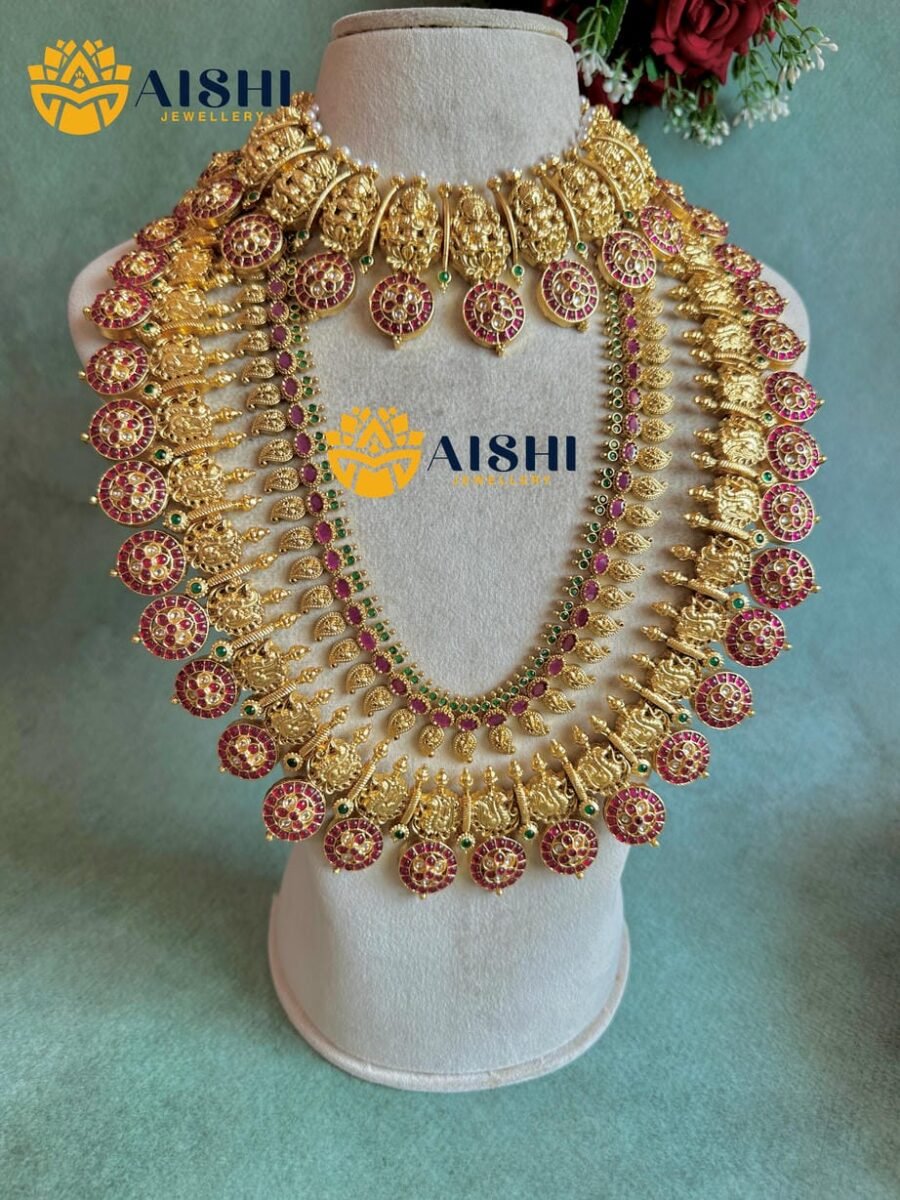 Real Kemp Mayura Jewellery Set-BS157