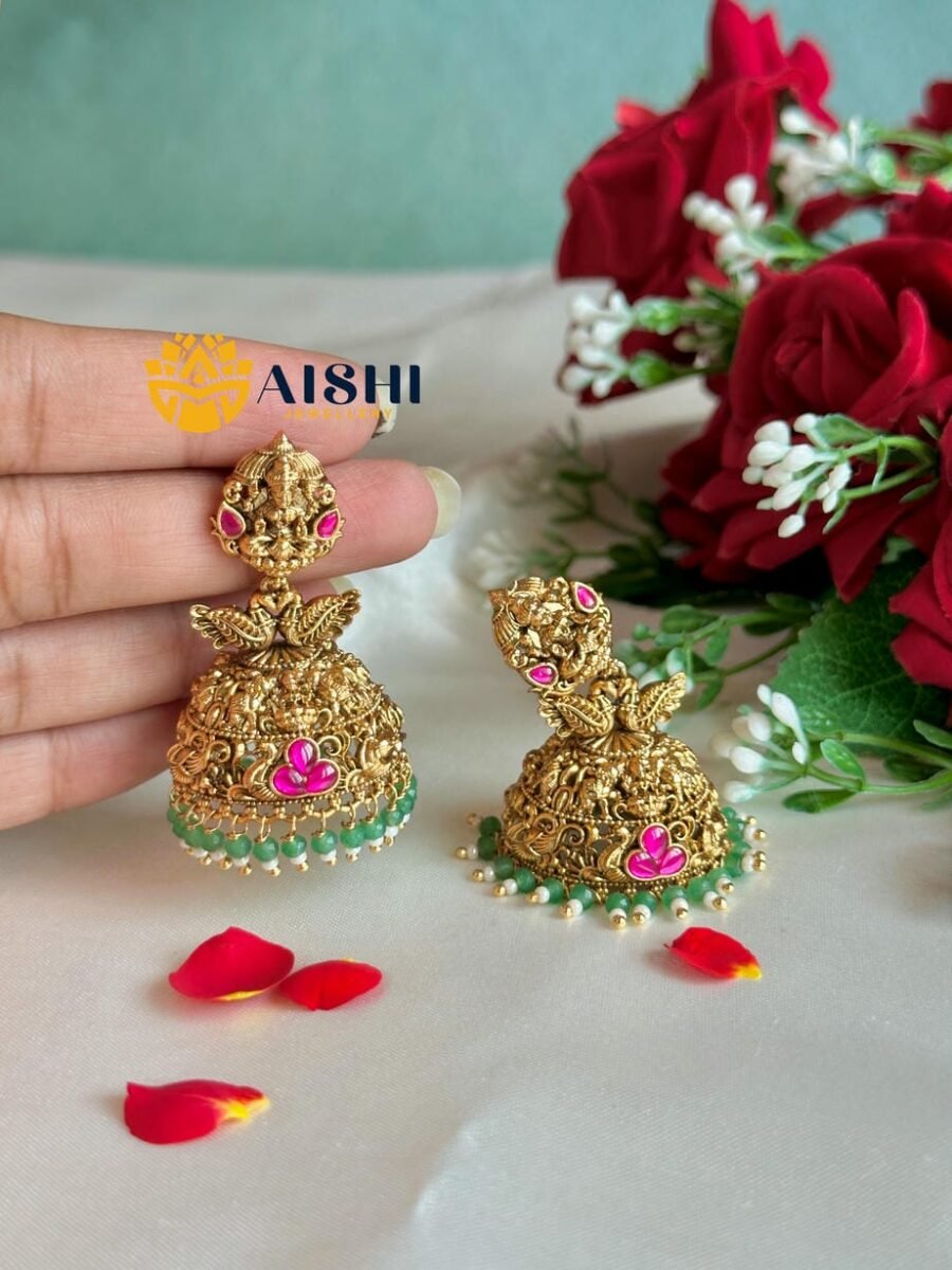 Antique Lakshmi Jhumka -E470
