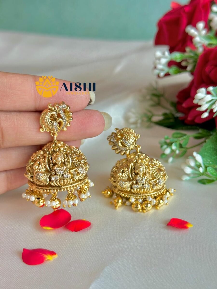Temple Grace Jhumka – E482