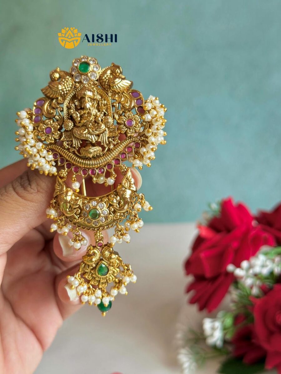 Ganesha Antique Hair Choti – HA138