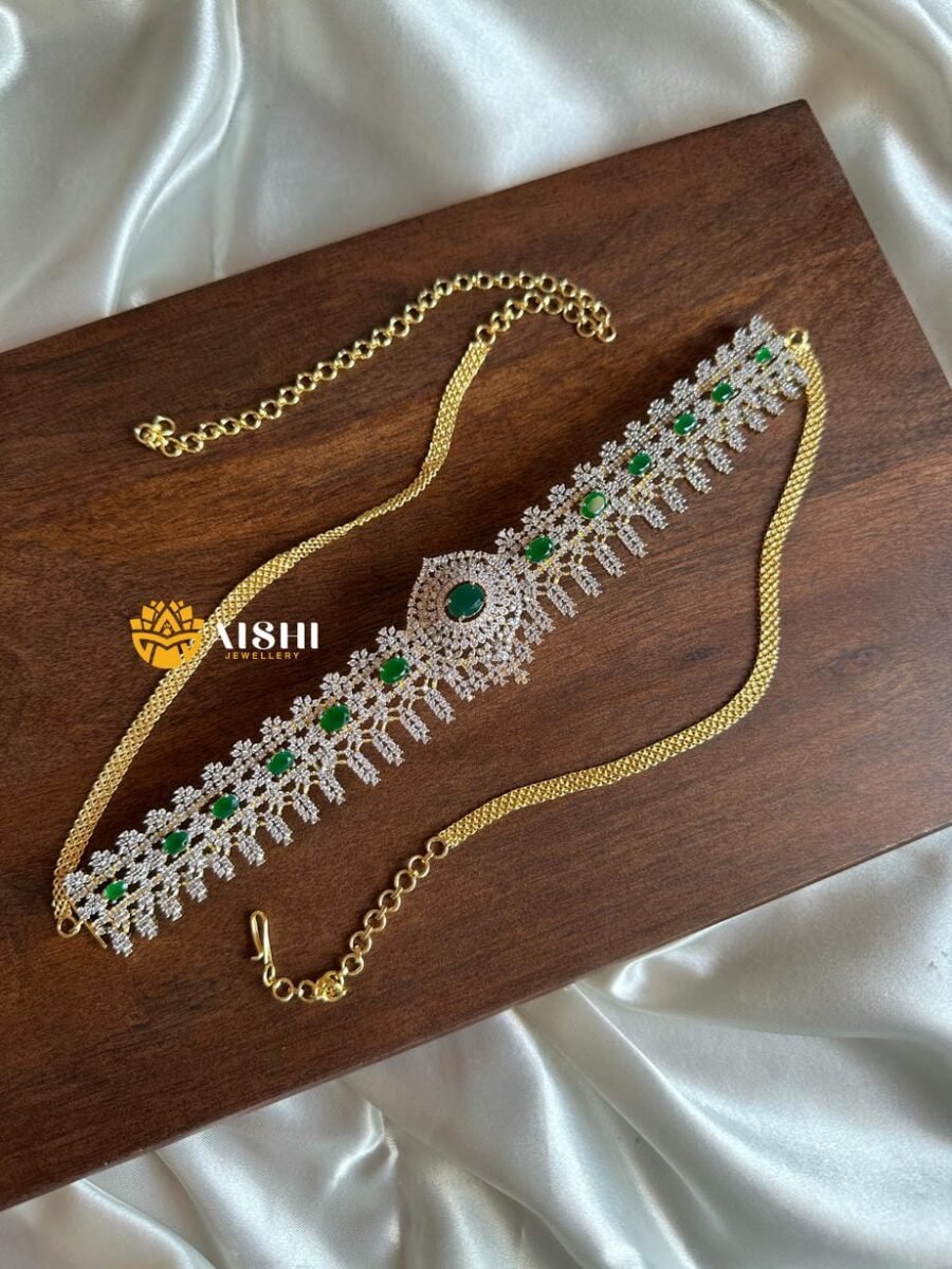 Emerald Cascade Bridal Belt – HB293