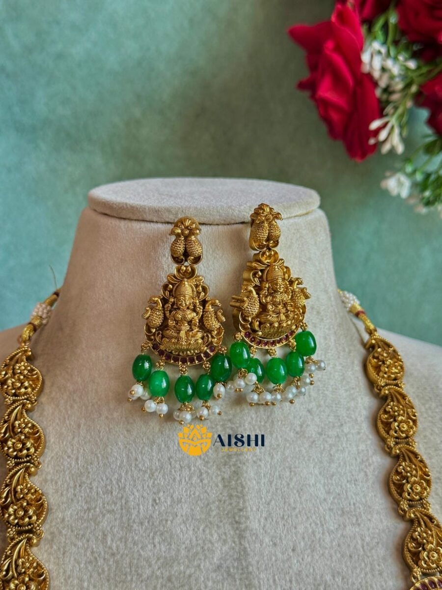 Nakshi Matt Finish with Real Kemp Long Haram(Green)-LH124