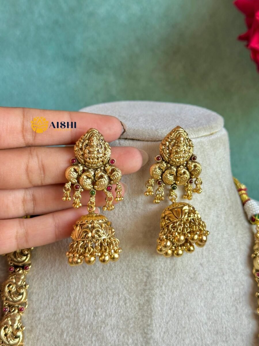 Gold Replica  Lakshmi Long Haram-LH171