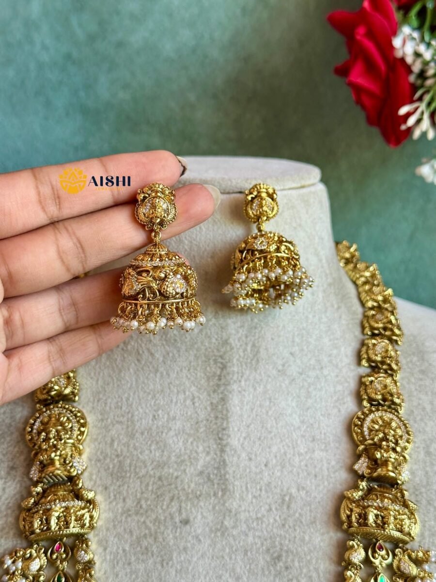 Temple Lakshmi Bridal Haram Set – LH499