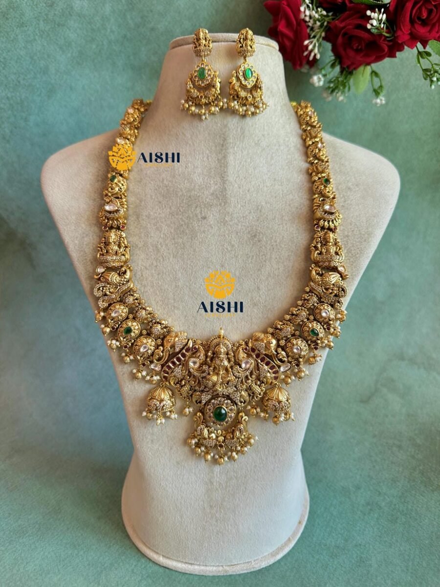 Royal Antique Lakshmi Necklace Set – LH503