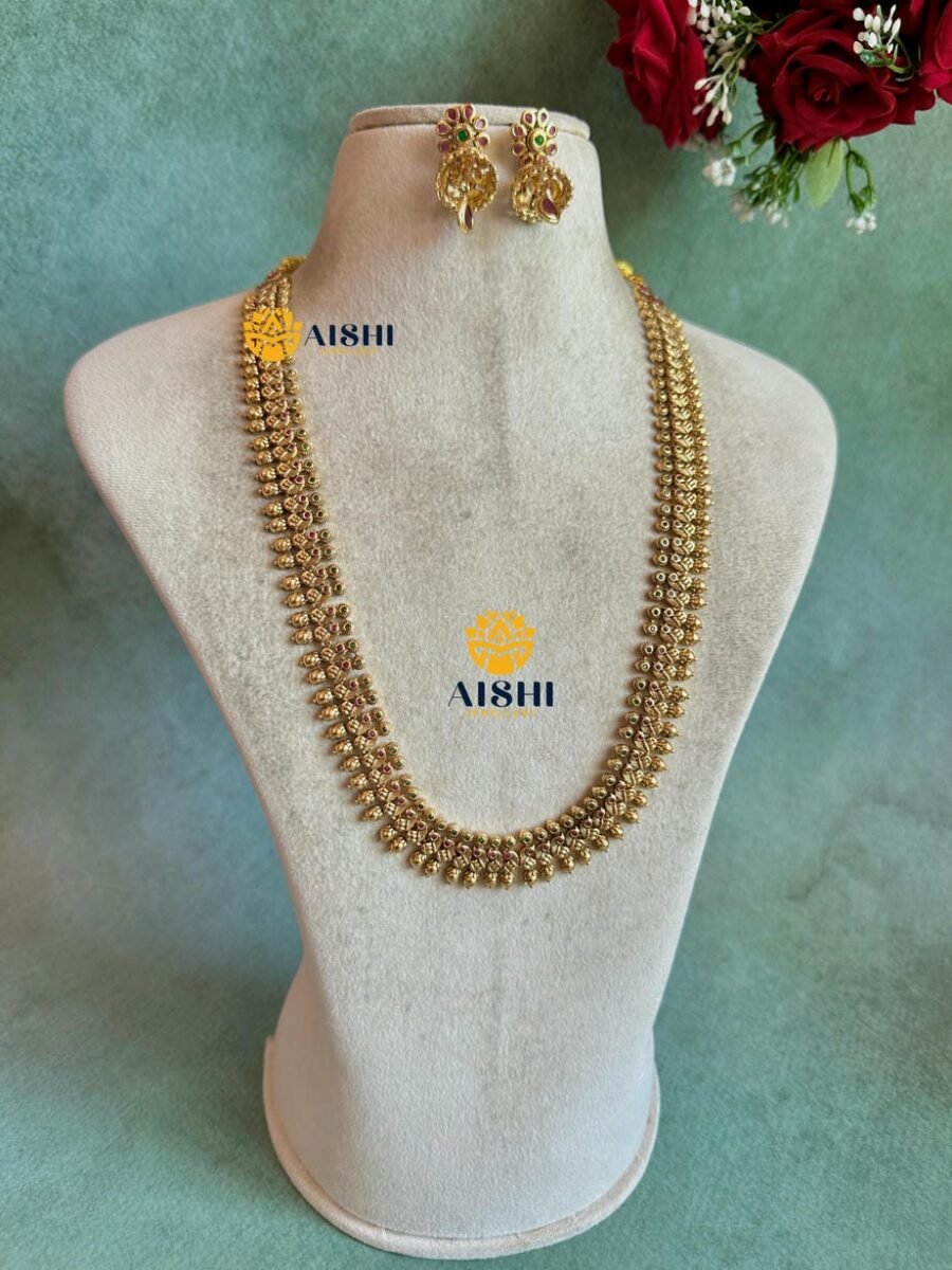 Temple Lakshmi Mango Haram Set – LH504