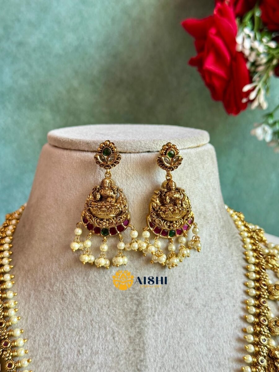 Grand Pearl Lakshmi Bridal Haram – LH505