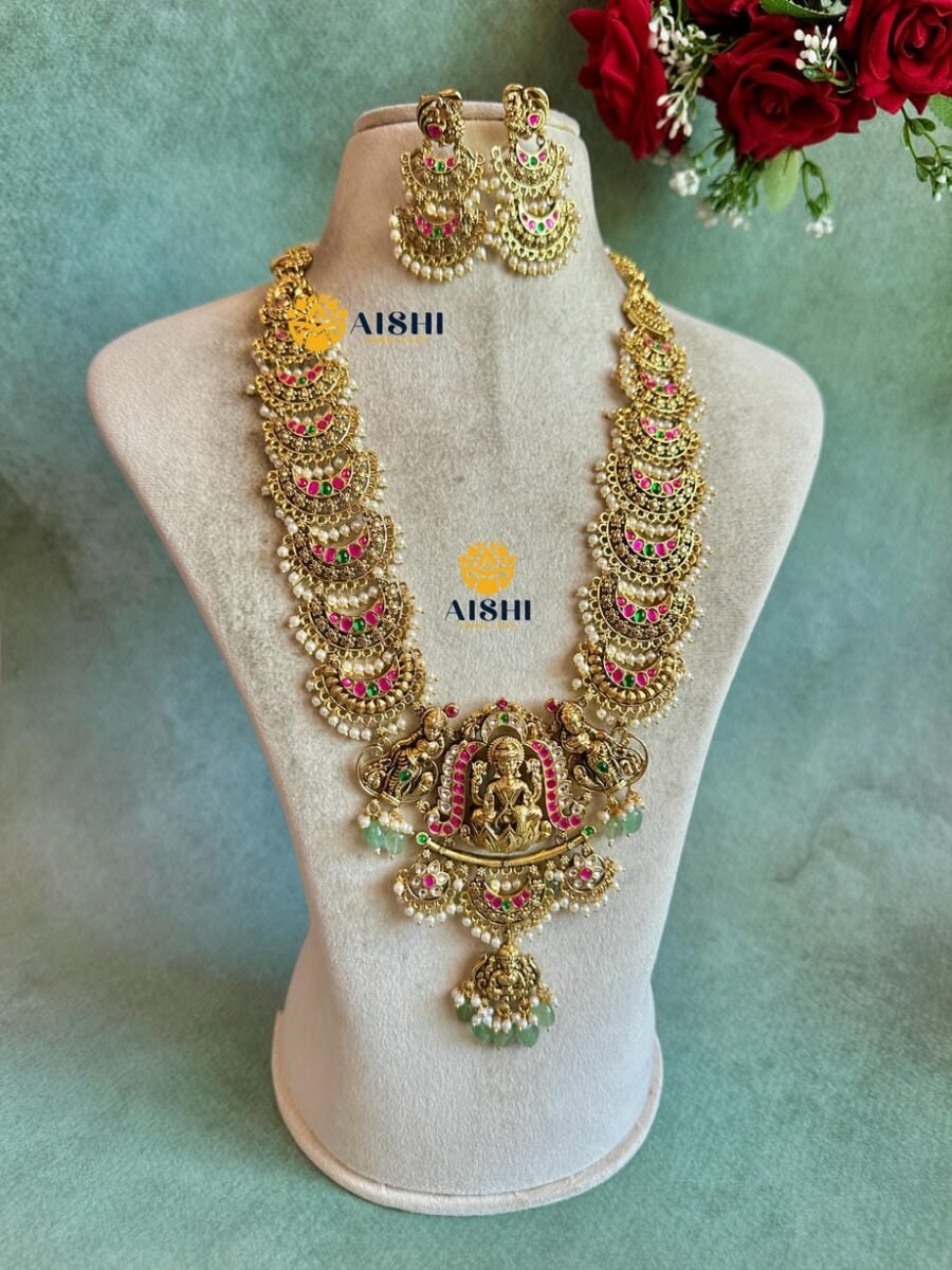 Antique Lakshmi Pearl Layer Haram -LH512