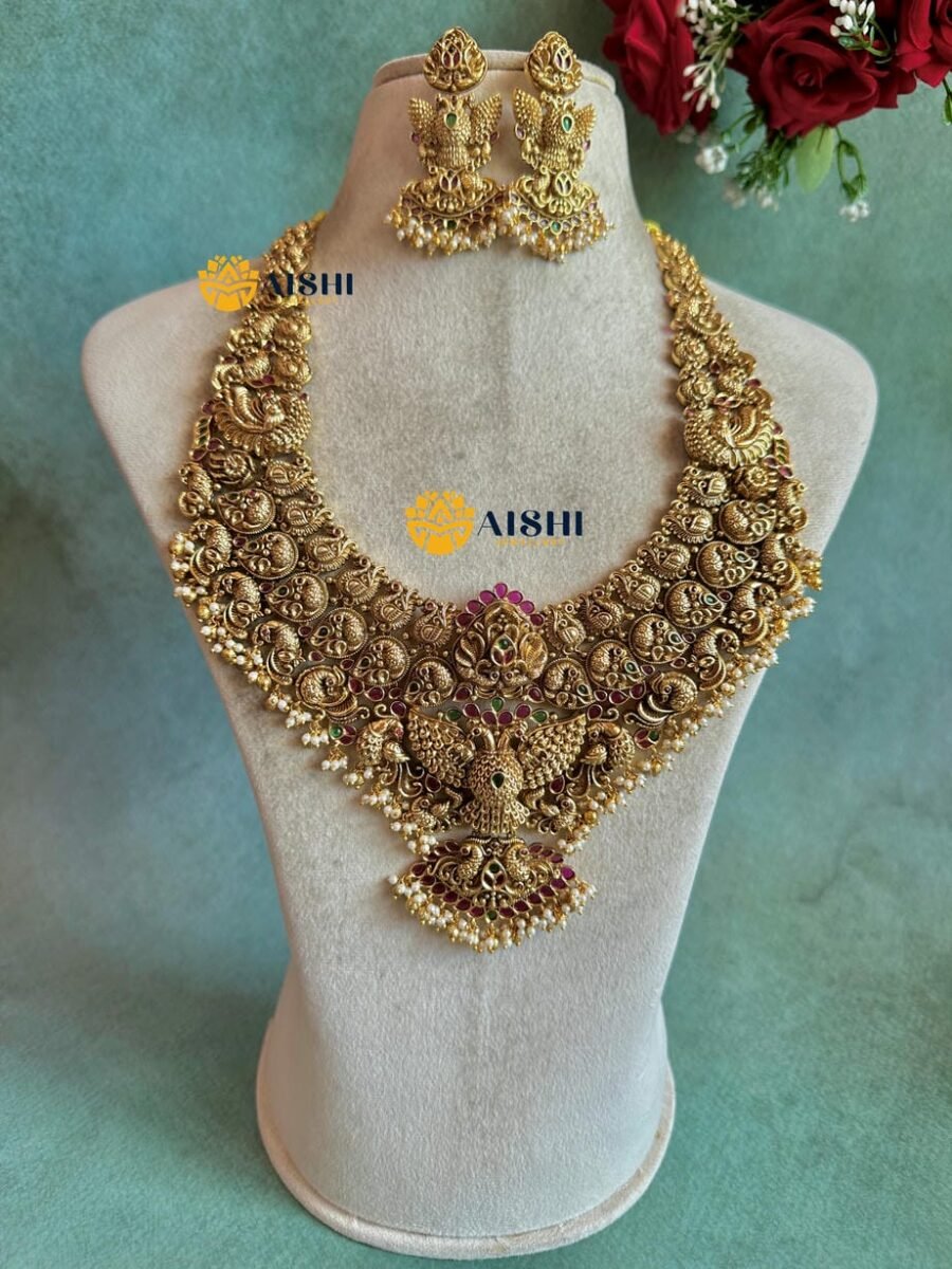 Peacock Antique Bridal Choker -LH515