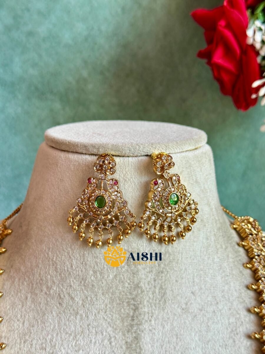CZ Ruby Green Pendant Haram – LH518