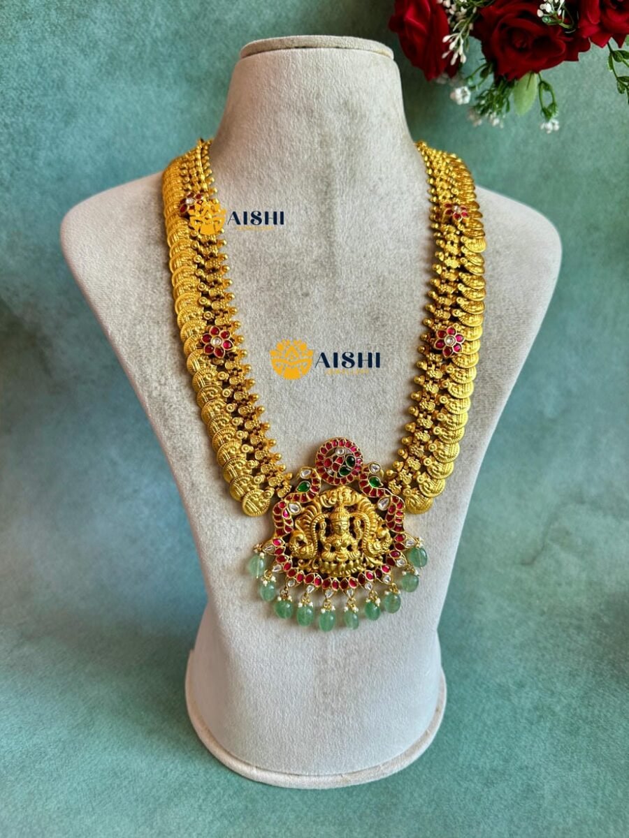 Traditional Lakshmi Kasu Haram (Jadau) – LH519