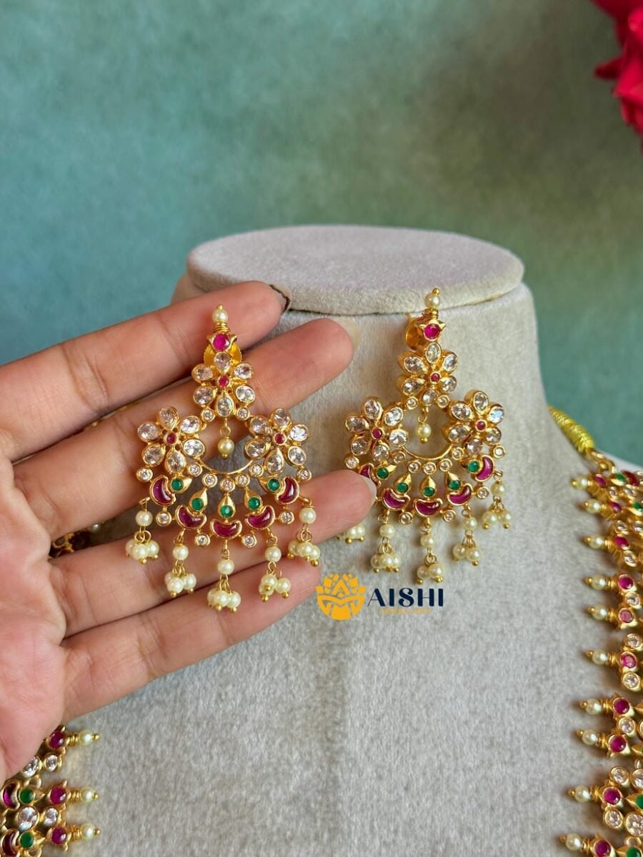 Uncut Diamond Bridal Long Haram Set-LH71