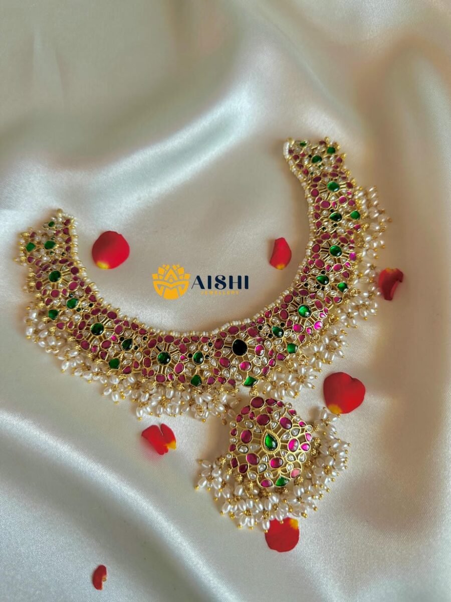 Grand Uncut Jadau Temple Necklace (Jadau) – N859
