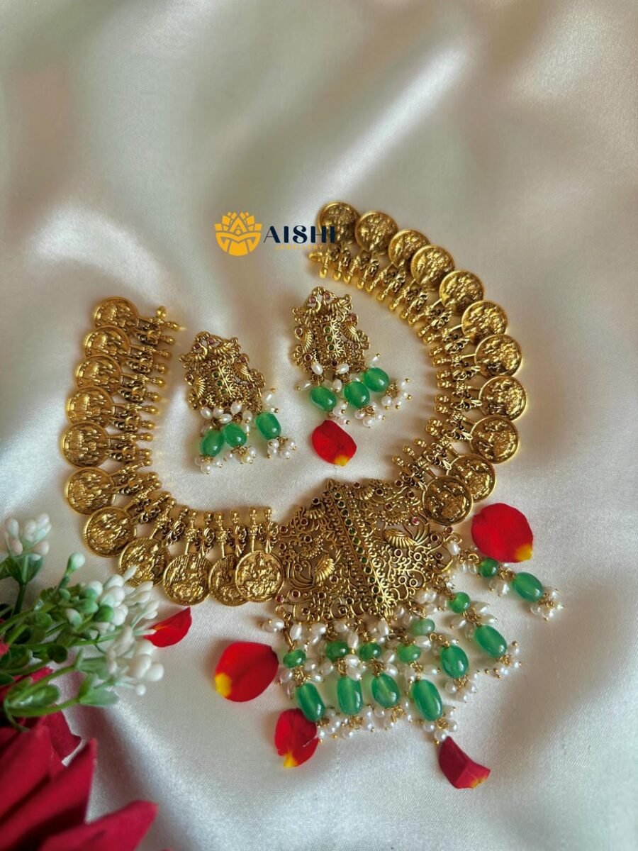 Antique Coin Temple Necklace Set – N861