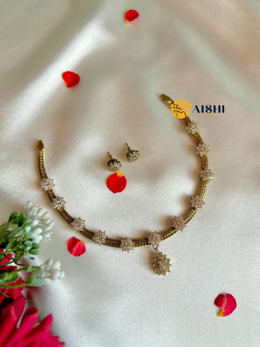 American Diamond Necklace Set – N871