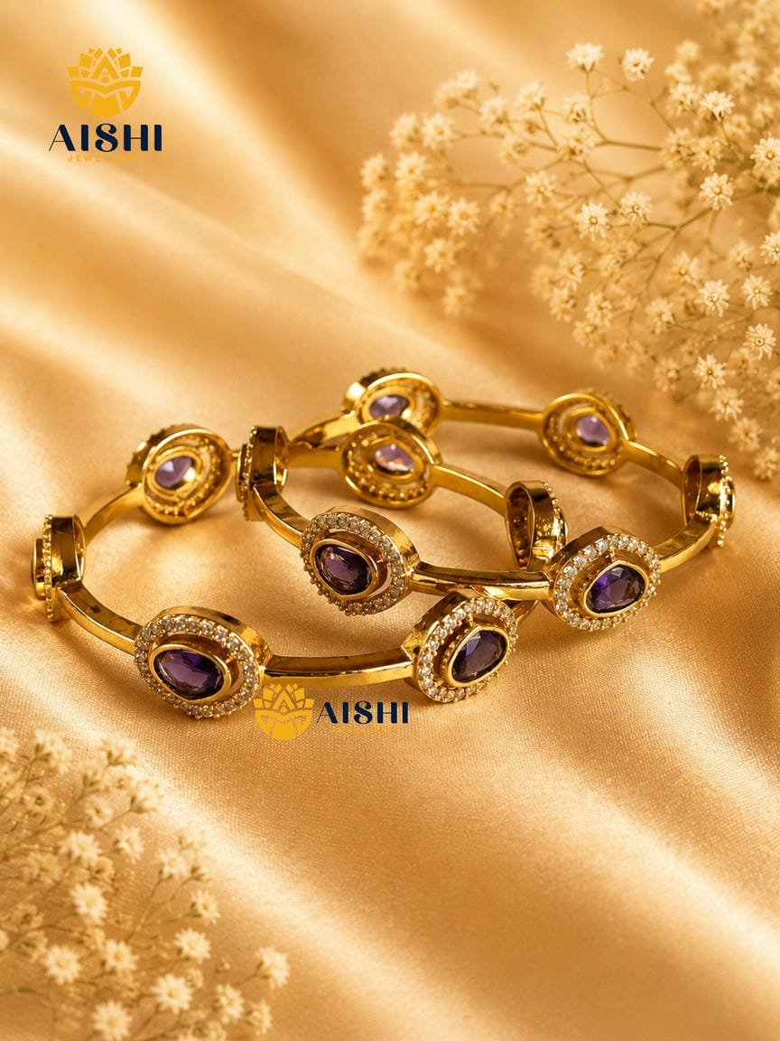 Purple Stone Kada - B217