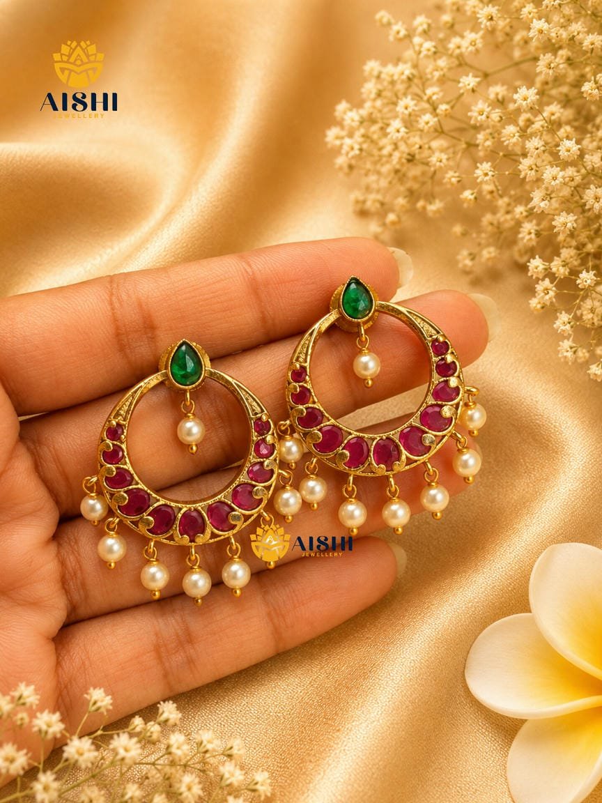 Antique Lakshmi Peacock Jhumka - E487