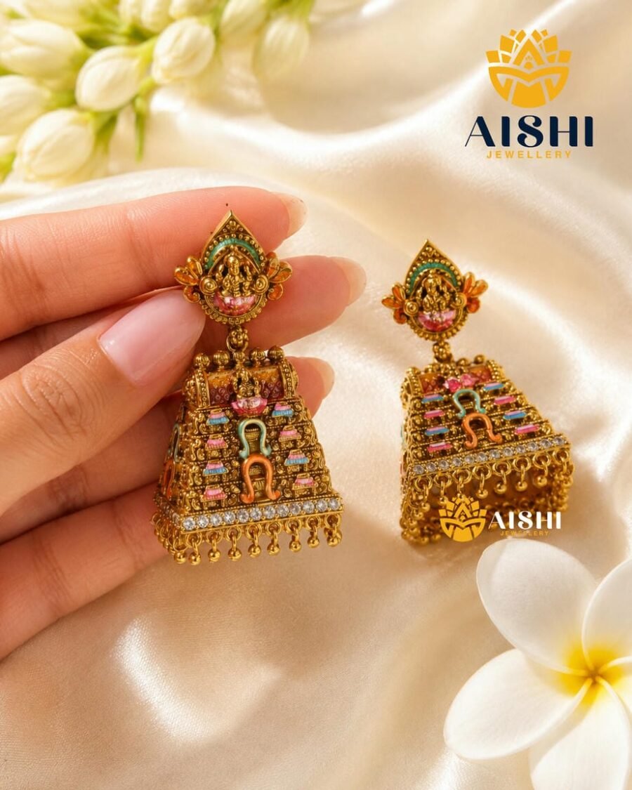 Lakshmi Peacock Drop Earrings – E488