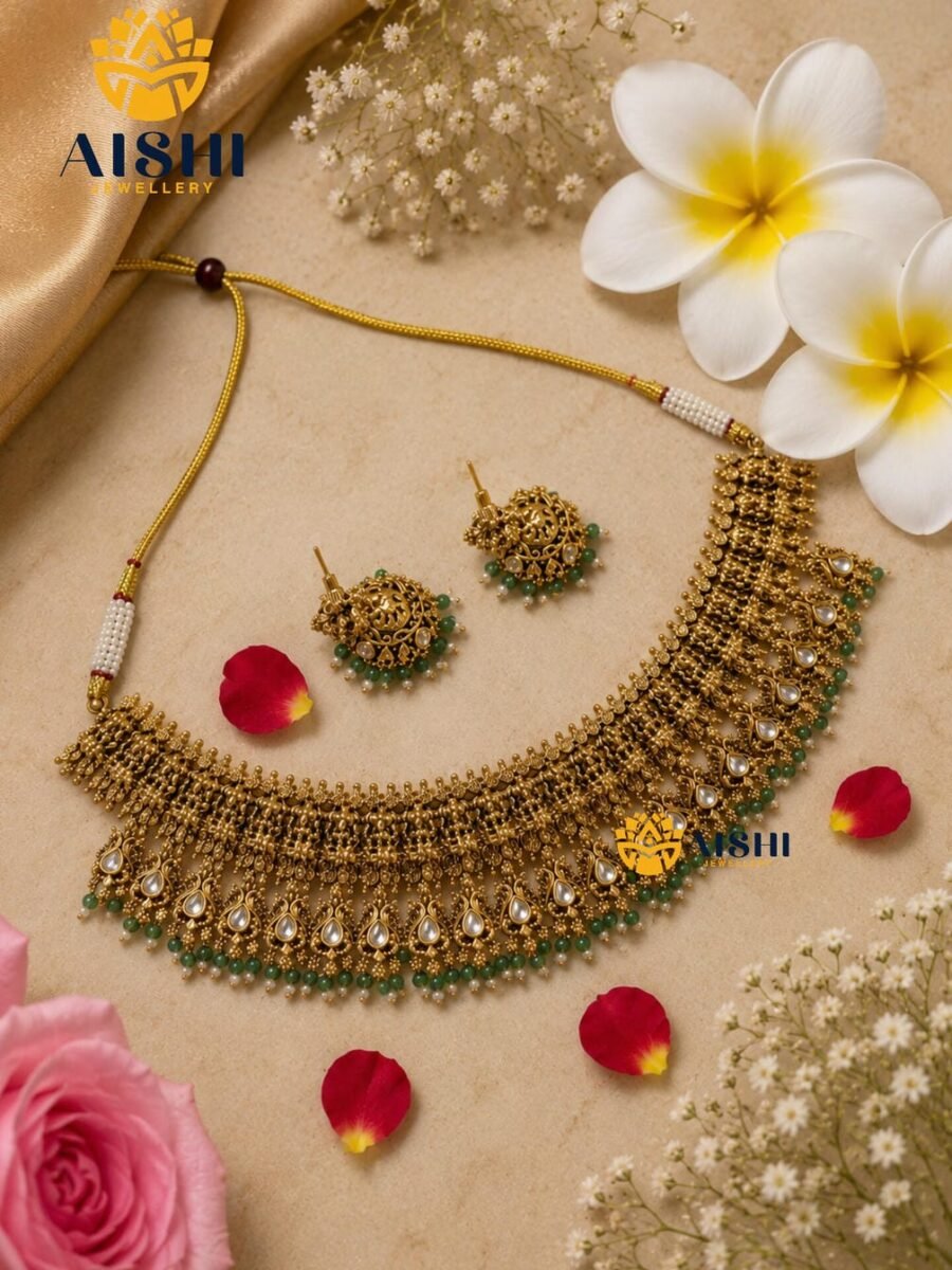 Antique Green Choker Set -HN207