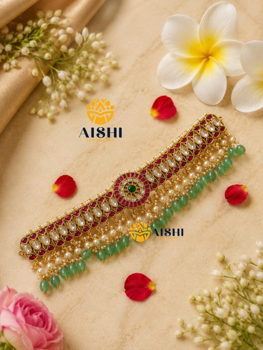 Jadau Pearl Choker  – HN214