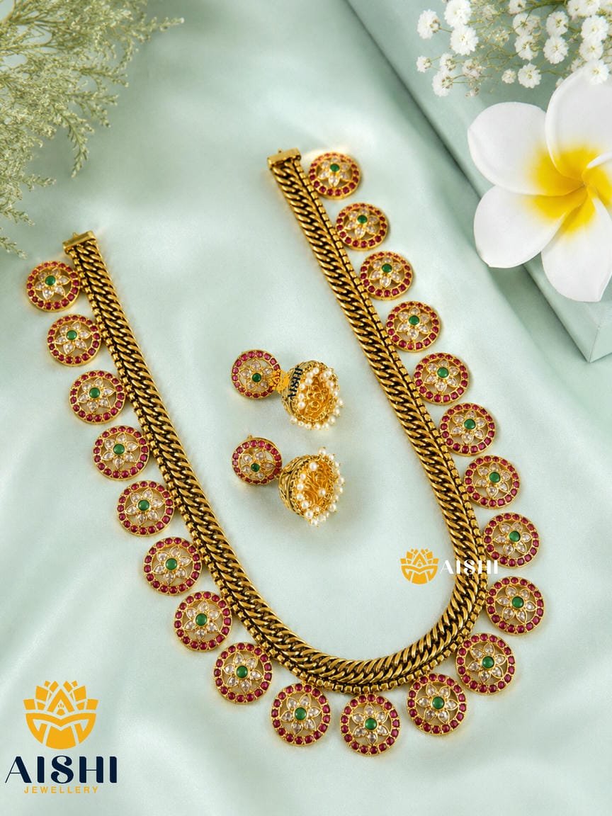Floral Coin Long Haram Set - LH545
