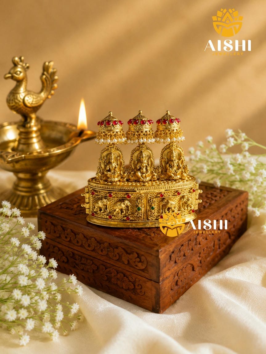 Ganapathi Lakshmi Kumkum Box – KB34