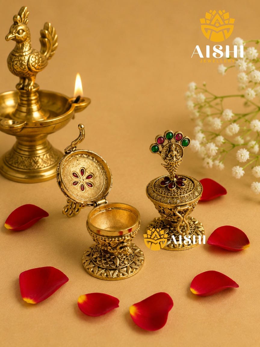 Nakshi Floral Kumkum Box – KB90