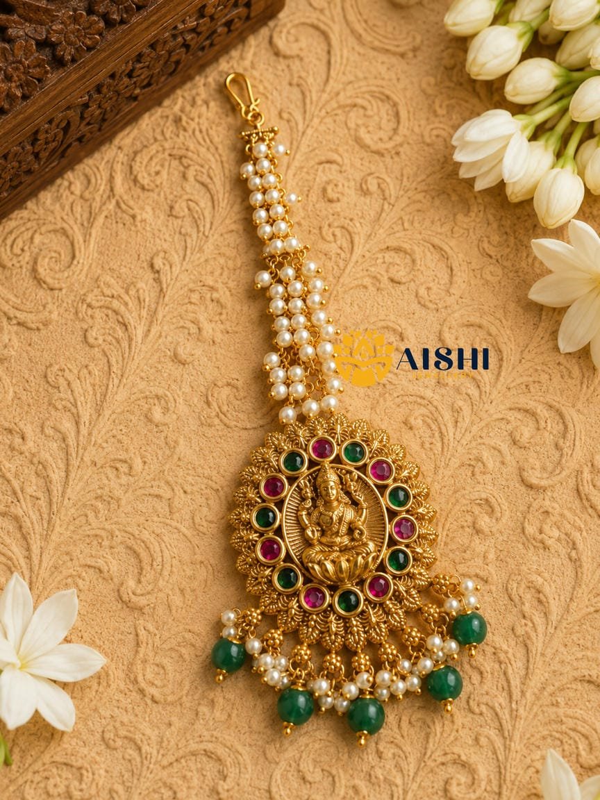 Bridal Tikka with pearl beads-T156