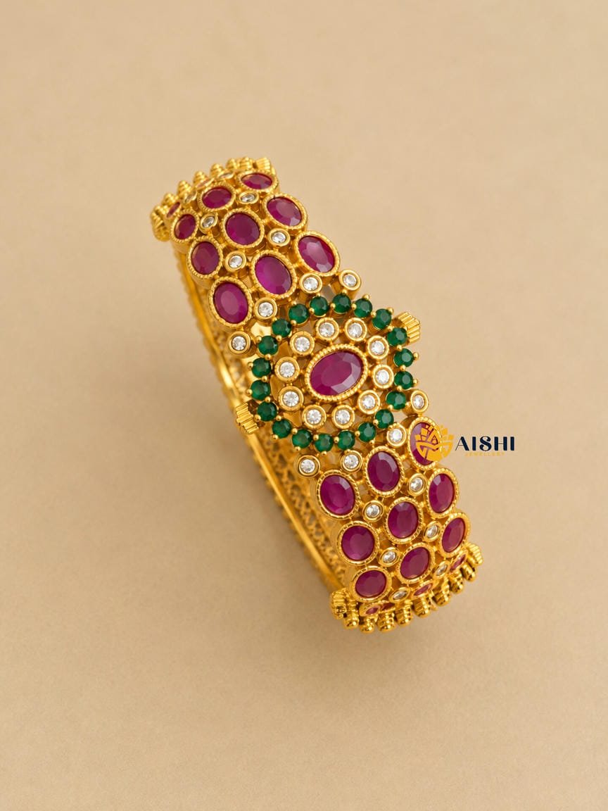 Cz Ruby Bangle (Single) -B56