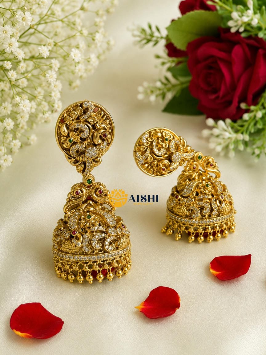 Antique Crafted Jhumka-E331