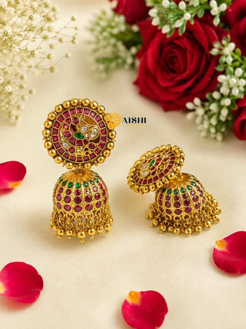 Vintage Style Kemp Jhumka-E332