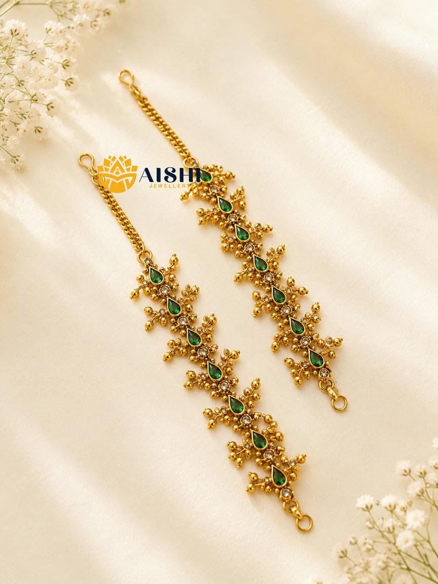 Vintage Style Straight Earchain-EC136