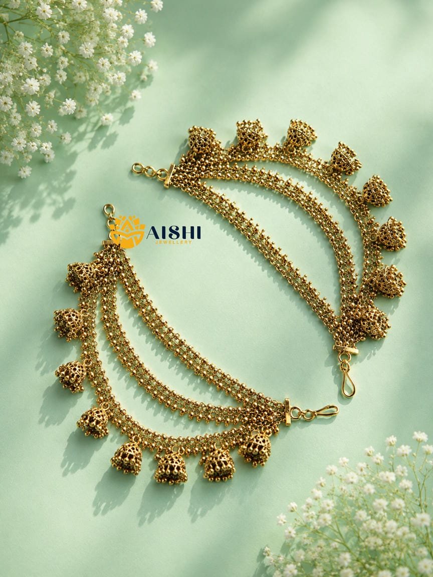 Antique Guttapusalu Earchain-EC67