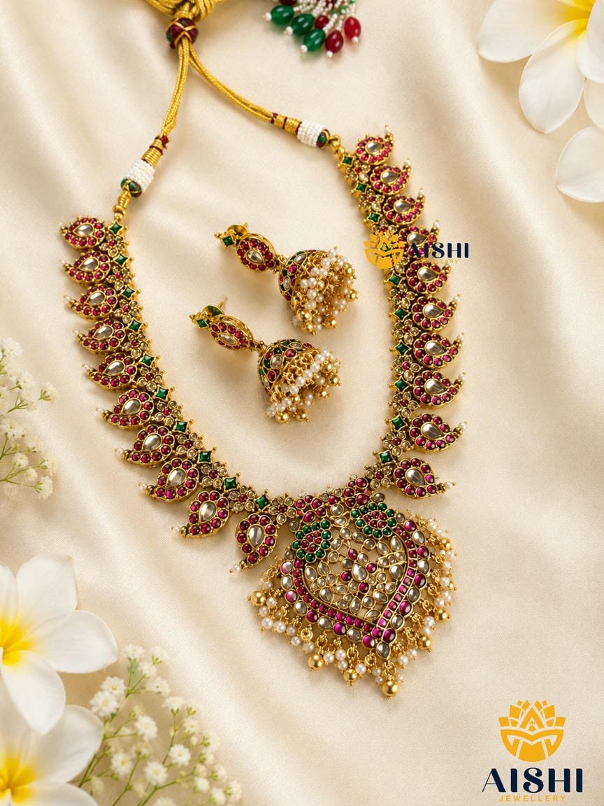 Antique Peacock Necklace Set – N911