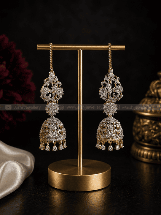 Elegance AD Sparkle Earring(Small)-AE150