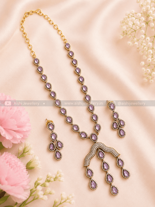 Victorian Diamond Neck Set-AN226