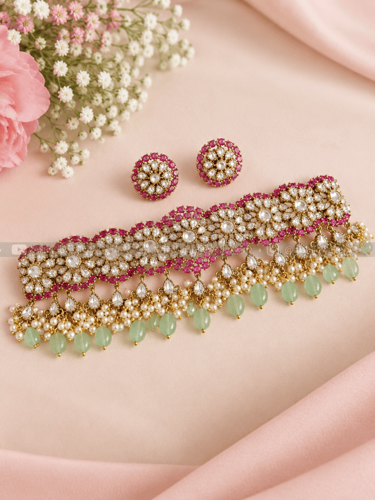Floral Elegant Choker-HN168