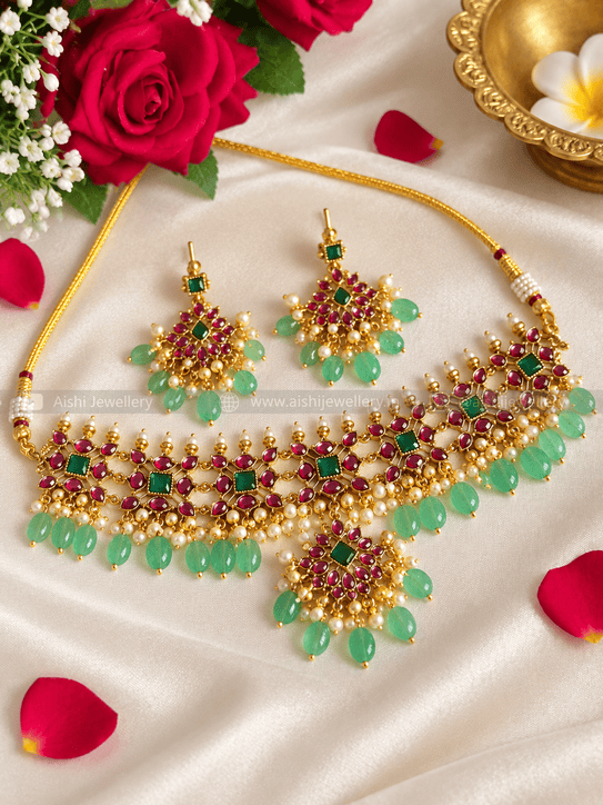 Classic Floral Kemp Choker-HN189
