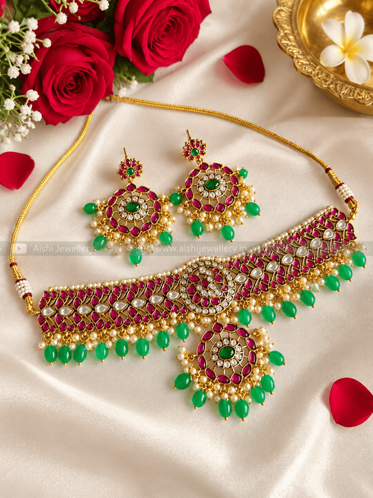 Peacock Kemp Choker-HN190