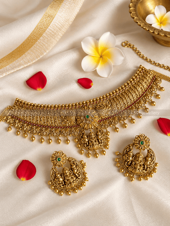 Nakshi Floral Choker-HN191