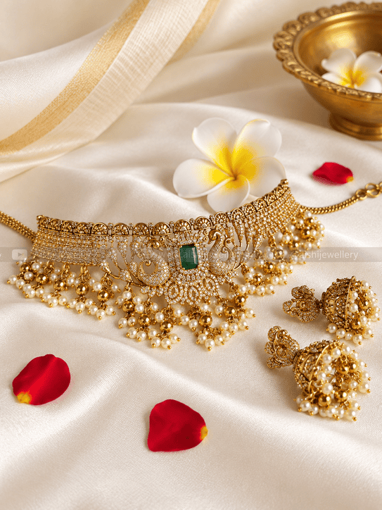Sparkle Mayura Choker-HN193