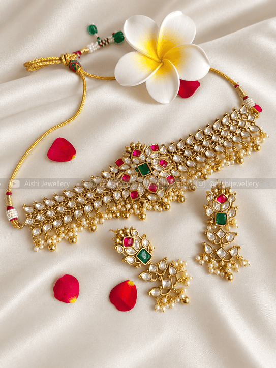 Dazzle Drop Multi Choker-HN197