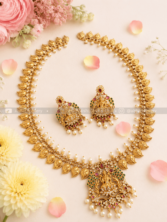 Gold likea Lakshmi Haram Set -LH130