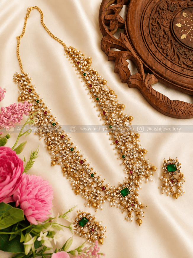 Guttapusalu Rice Pearl Beads Haram-LH209