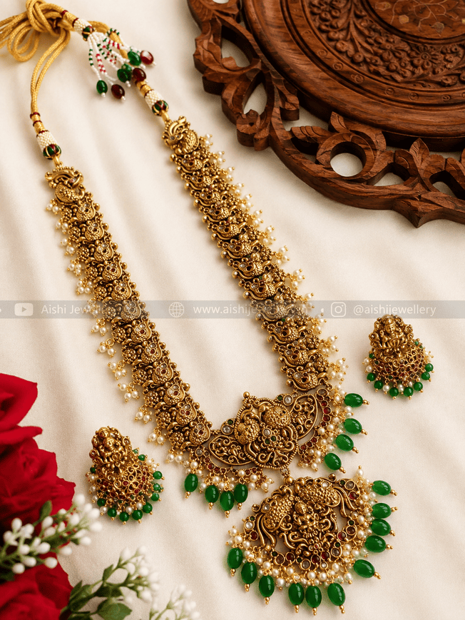Silver Replica Antique Haram Set-LH220