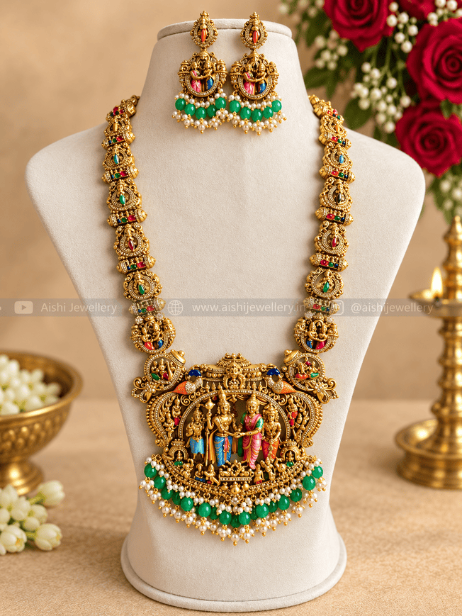 Srinivasa Thirukalyanam Haram (Handpainted)-LH464
