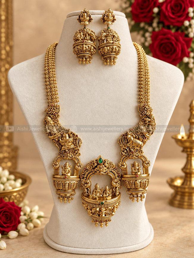 Siva Parvathi Blessed Bridal Haram-LH470