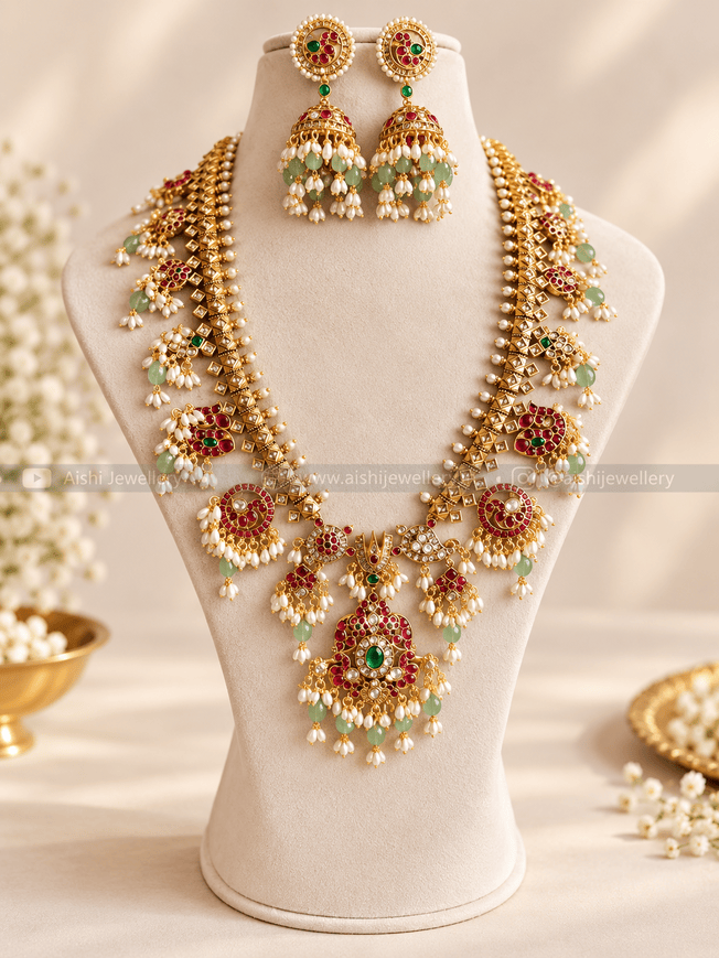 Antique  Pearl Necklace Set -LH498