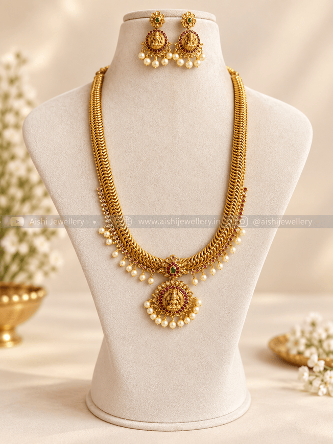 Classic Lakshmi Pearl Chain Set – LH502